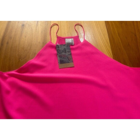 Paper Crane Women’s Tank Top. Large. Hot Pink. Racerback. Spaghetti Straps. NWT - Picture 2 of 11